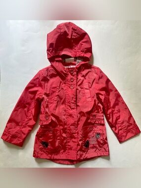 Coccodrillo CDRL Poland Children’s Red Ladybug Lined Jacket Girl’s Size 2T